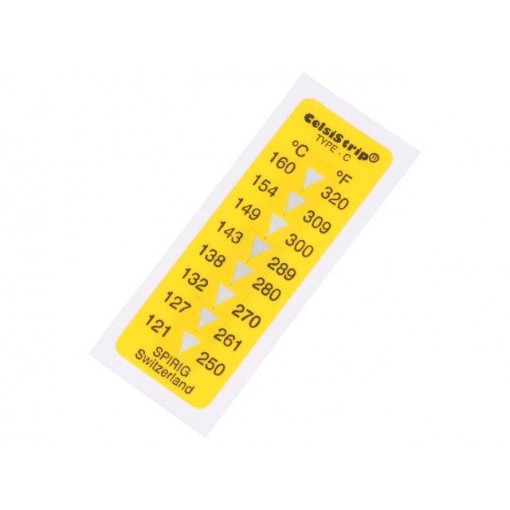 CS-C; Temperature indicator; CelsiStrip; °C,°F; 15x45mm; SPIRIG