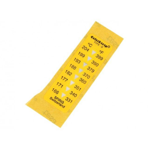 CS-D; Temperature indicator; CelsiStrip; °C,°F; 15x45mm; SPIRIG