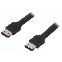 ; Cable: ESATA; both sides,eSATA I-Type plug; 750mm; black; LOGILINK ; Cable: ESATA; both sides,eSATA I-Type plug; 750mm; black; LOGILINK