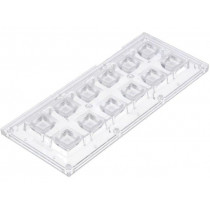 CS14263_HB-IP-2X6-WWW; LED lens; rectangular; transparent; 85÷103°; H: 11.4mm; LEDIL