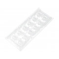 CS14597_HB-IP-2X6-O; LED lens; rectangular; transparent; 29÷116°; H: 13.1mm; LEDIL CS14597_HB-IP-2X6-O; LED lens; rectangular; transparent; 29÷116°; H: 13.1mm; LEDIL
