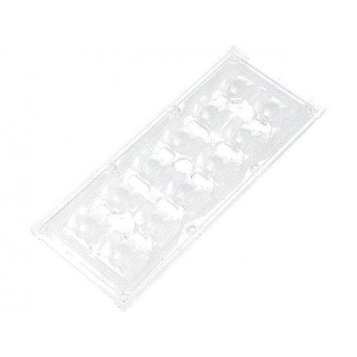 CS14597_HB-IP-2X6-O; LED lens; rectangular; transparent; 29÷116°; H: 13.1mm; LEDIL