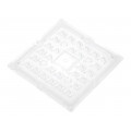 CS16102_STRADELLA-IP-28-T3; LED lens; square; Mat: PMMA plexiglass; transparent; H: 9.2mm; LEDIL CS16102_STRADELLA-IP-28-T3; LED lens; square; Mat: PMMA plexiglass; transparent; H: 9.2mm; LEDIL