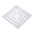 CS16322_STRADELLA-IP-28-HB-S; LED lens; square; Mat: PMMA plexiglass; transparent; H: 9.5mm; LEDIL CS16322_STRADELLA-IP-28-HB-S; LED lens; square; Mat: PMMA plexiglass; transparent; H: 9.5mm; LEDIL