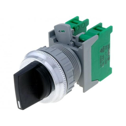 CS22-2/O BK,1-0-2 3POSITION; Switch: rotary; Stabl.pos: 3; NO x2; 3A/230VAC; 22mm; black; IP65; AUSPICIOUS CS22-2/O BK,1-0-2 3POSITION; Switch: rotary; Stabl.pos: 3; NO x2; 3A/230VAC; 22mm; black; IP65; AUSPICIOUS