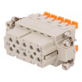 CSAHF 10; Connector: HDC; female; CSAH; PIN: 10; 10+PE; size 49.16; 16A; 250V; ILME