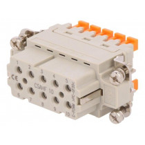 CSAHF 10; Connector: HDC; female; CSAH; PIN: 10; 10+PE; size 49.16; 16A; 250V; ILME