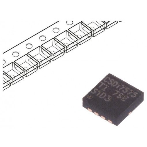 CSD17575Q3T; Transistor: N-MOSFET; unipolar; 30V; 60A; 108W; VSON-CLIP8; TEXAS INSTRUMENTS