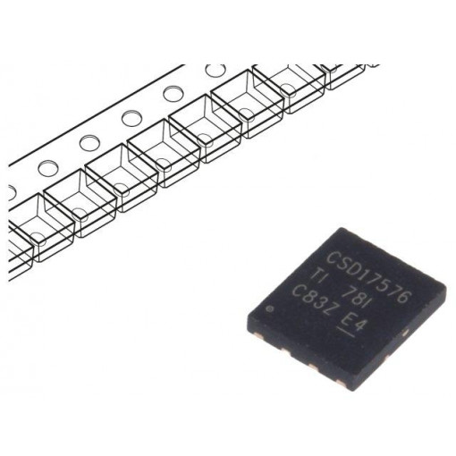 CSD17576Q5BT; Transistor: N-MOSFET; unipolar; 30V; 100A; 125W; VSON-CLIP8; 5x6mm; TEXAS INSTRUMENTS