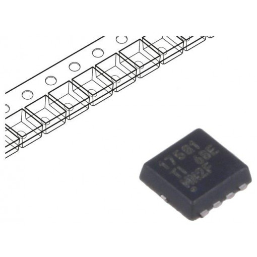 CSD17581Q3AT; Transistor: N-MOSFET; unipolar; 30V; 60A; 63W; VSONP8; 3.3x3.3mm; TEXAS INSTRUMENTS