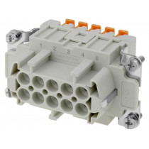 CSHF 10; Connector: HDC; female; CSH; PIN: 10; 10+PE; size 57.27; 16A; 400V; ILME