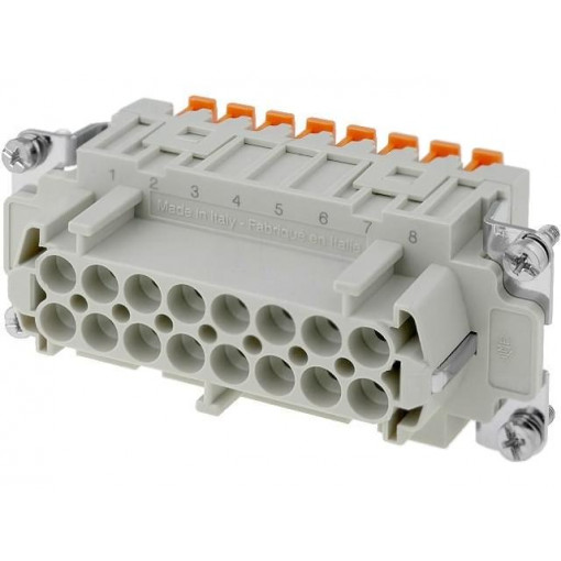 CSHF 16; Connector: HDC; female; CSH; PIN: 16; 16+PE; size 77.27; 16A; 400V; ILME