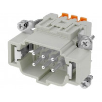 CSHM 06; Connector: HDC; male; CSH; PIN: 6; 6+PE; size 44.27; 16A; 400V; ILME