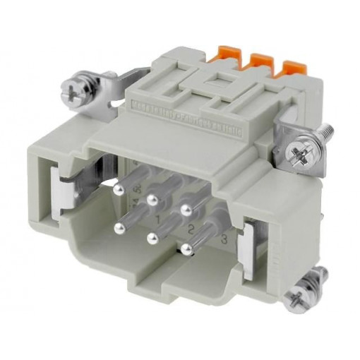 CSHM 06; Connector: HDC; male; CSH; PIN: 6; 6+PE; size 44.27; 16A; 400V; ILME