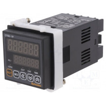 CT6S-1P2; Counter: electronical; 2x LED; time/pulses; SPDT; IN 1: NPN,PNP; AUTONICS