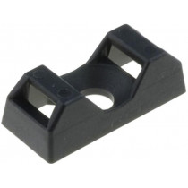 151-10930; Screw mounted clamp; UL94V-2; black; Tie width: 5mm; Ht: 6.7mm; HELLERMANNTYTON 151-10930; Screw mounted clamp; UL94V-2; black; Tie width: 5mm; Ht: 6.7mm; HELLERMANNTYTON