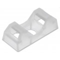 151-10920; Screw mounted clamp; UL94V-2; natural; Tie width: 5mm; Ht: 6.7mm; HELLERMANNTYTON