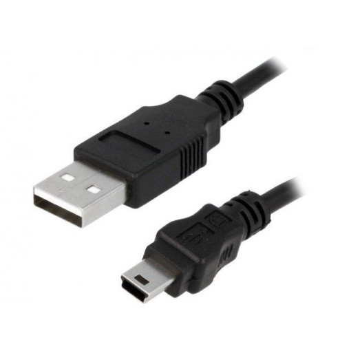 CU0015; Cable; USB 2.0; USB A plug,USB B mini plug; nickel plated; 3m; LOGILINK