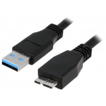 CU0026; Cable; USB 3.0; USB A plug,USB B micro plug; nickel plated; 1m; LOGILINK