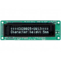 CU20025-UW1J; Display: VFD; alphanumeric; 20x2; Char: 4.7mm; 350cd/m2; PIN: 20; NORITAKE Itron