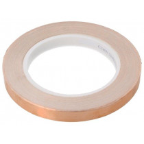 ; Tape: electrically conductive; W: 12mm; L: 33m; Thk: 0.08mm; copper; 