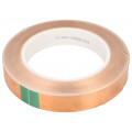 ; Tape: electrically conductive; W: 19mm; L: 33m; Thk: 0.08mm; copper; 