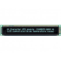 CU40025-UW6J; Display: VFD; alphanumeric; 40x2; Char: 4.7mm; 350cd/m2; PIN: 20; NORITAKE Itron