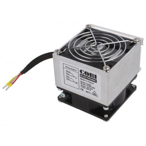 CV-HB-200; Blower heater; 200W; IP20; for DIN rail mounting; 230VAC; COBI ELECTRONIC