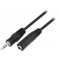 CV202-050-PB; Cable; Jack 3.5mm socket,Jack 3.5mm plug; 5m; black; VCOM CV202-050-PB; Cable; Jack 3.5mm socket,Jack 3.5mm plug; 5m; black; VCOM