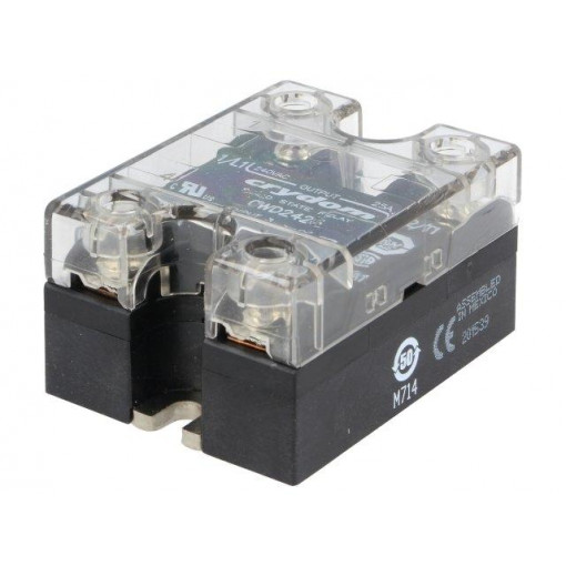 CWD2425; Relay: solid state; Ucntrl: 3÷32VDC; 25A; 24÷280VAC; -40÷80°C; IP20; CRYDOM