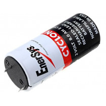 0850-0004; Re-battery: acid-lead; 2V; 8Ah; Size: E; AGM; Ø44x100mm; -85÷85°C; ENERSYS