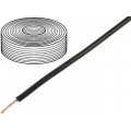 2501; Wire; stranded; Cu; 1x0,75mm2; PVC; black; 250V; -20÷80°C; 25m; DONAU
