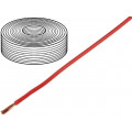 25150; Wire; stranded; Cu; 1x1,5mm2; silicone; red; 250V; -60÷180°C; 25m; DONAU
