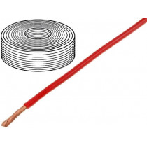 25250; Wire; stranded; Cu; 1x2,5mm2; silicone; red; 250V; -60÷180°C; DONAU