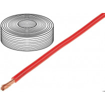 25400; Wire; stranded; Cu; 1x4mm2; silicone; red; 250V; -60÷180°C; 25m; DONAU