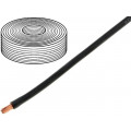 25401; Wire; stranded; Cu; 1x4mm2; silicone; black; 250V; -60÷180°C; 25m; DONAU