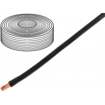 25401; Wire; stranded; Cu; 1x4mm2; silicone; black; 250V; -60÷180°C; DONAU