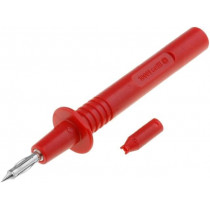 ; Test probe; 36A; red; Tip diameter: 4mm; Socket size: 4mm; DONAU