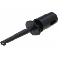 R8-H16F-BLACK; Clip-on probe; hook type; 0.3A; 60VDC; black; Overall len: 40mm; 