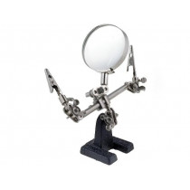 ; PCB holder with magnifying glass; 60mm;  ; PCB holder with magnifying glass; 60mm;