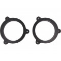; Spacer ring; MDF; 130mm; Dacia,Renault; impregnated; 4CARMEDIA ; Spacer ring; MDF; 130mm; Dacia,Renault; impregnated; 4CARMEDIA