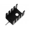 D03PA; Heatsink: moulded; U; TO202,TO220; black; L: 19.05mm; W: 13.21mm; STONECOLD