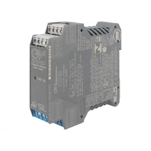 D1010D; Converter: RS422/RS485 separator-power supply; DIN; 0/4÷20mA; GM INTERNATIONAL