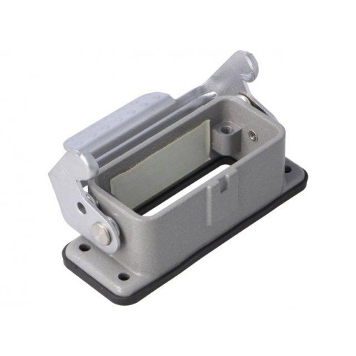 D10A-BK-1L; Enclosure: for HDC connectors; size D10A; with latch; straight; DEGSON ELECTRONICS