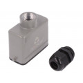 D10A-TE-2G-PG13.5; Enclosure: for HDC connectors; size D10A; for cable; for latch; DEGSON ELECTRONICS