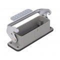 D16A-BK-1L; Enclosure: for HDC connectors; size D16A; with latch; straight; DEGSON ELECTRONICS