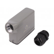 D16A-SE-2G-PG16; Enclosure: for HDC connectors; size D16A; for cable; for latch; DEGSON ELECTRONICS