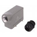 D16B-SE-4G-PG21; Enclosure: for HDC connectors; size D16B; for cable; angled; PG21; DEGSON ELECTRONICS