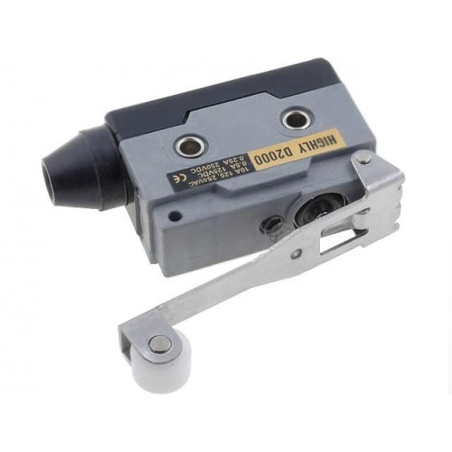 D2000; Microswitch SNAP ACTION; with lever (with roller); SPDT; Pos: 2; HIGHLY