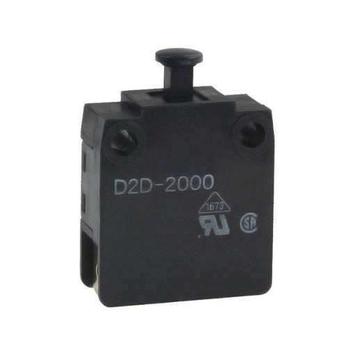 D2D-2000; Switch: door; Pos: 2; SPST-NO + SPST-NC; 16A/250VAC; black; OMRON OCB